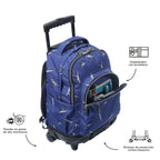 Conjunto Escolar TOTTO - Trolley Renglones + Lonchera Borrador + Estuche Tablero 9JB