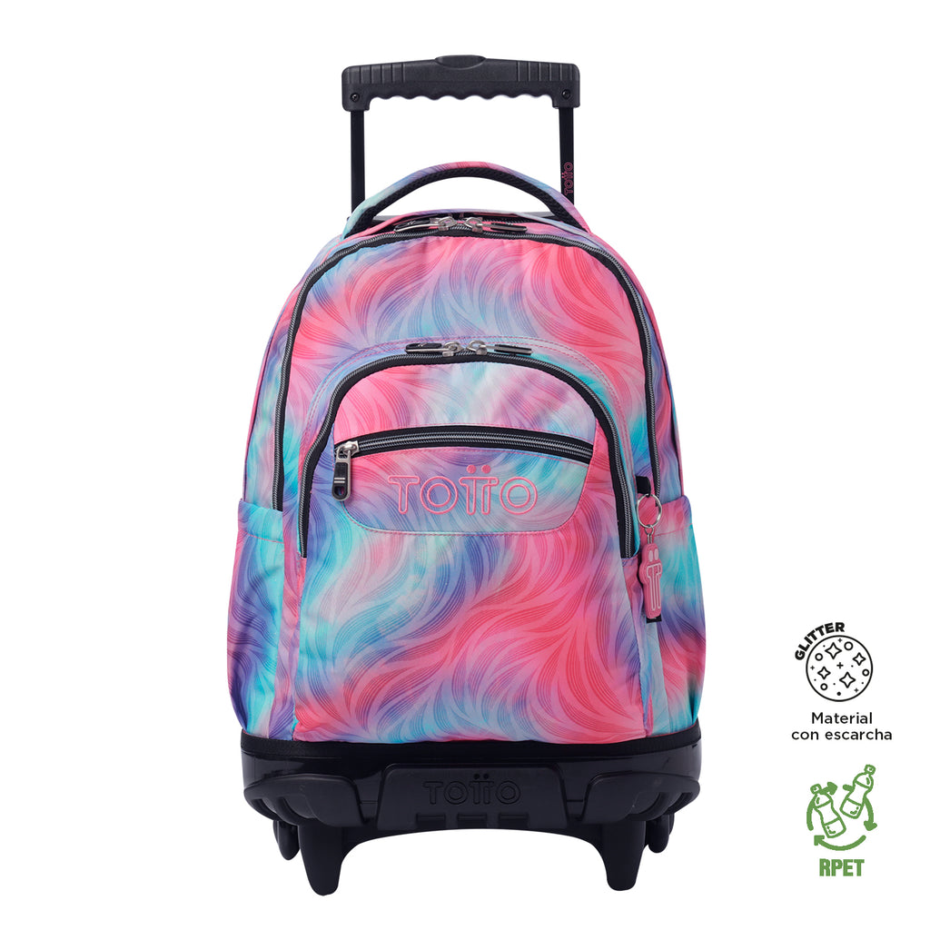 Set Escolar TOTTO - Trolley Renglones + Lonchera Pizarra + Estuche Agapec 9IZ