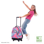 Set Escolar TOTTO - Trolley Renglones + Lonchera Pizarra + Estuche Agapec 9IZ