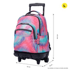 Set Escolar TOTTO - Trolley Renglones + Lonchera Pizarra + Estuche Agapec 9IZ