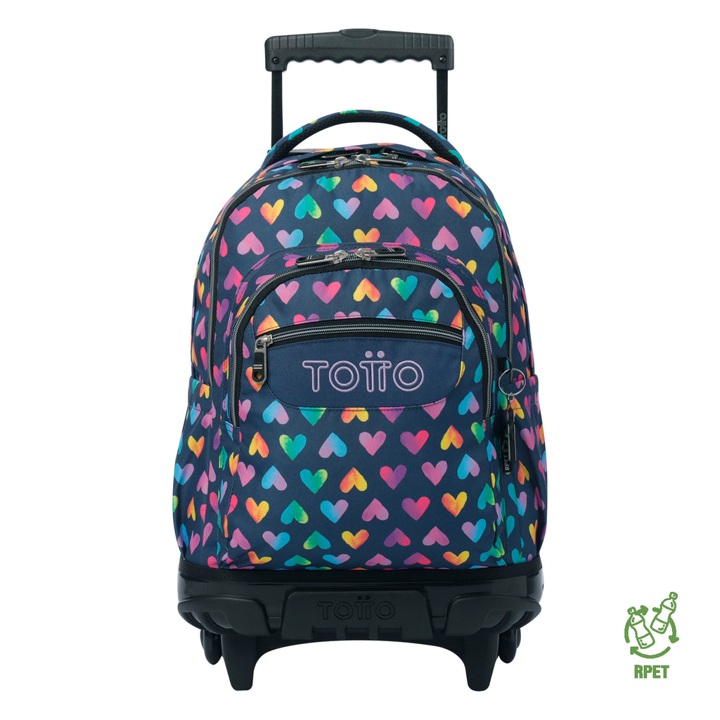 Set Escolar TOTTO - Trolley Renglones + Lonchera Pizarra + Estuche Agapec 3YJ
