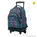 Set Escolar TOTTO - Trolley Renglones + Lonchera Pizarra + Estuche Agapec 3YJ
