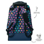 Set Escolar TOTTO - Trolley Renglones + Lonchera Pizarra + Estuche Agapec 3YJ