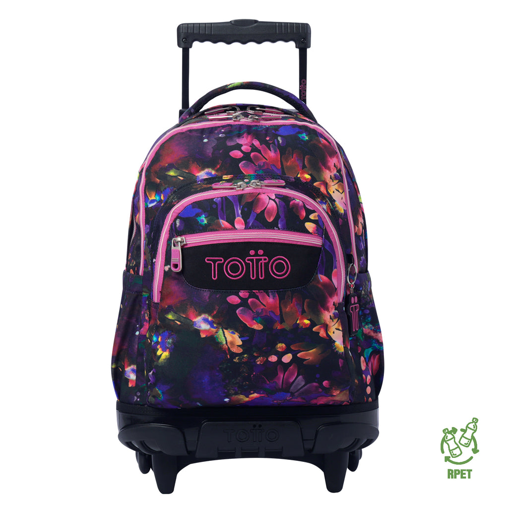 Trolley Escolar TOTTO Renglones | Mochila com Rodas para Portátil 15,4" | Vários Padrões