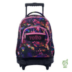 Trolley Escolar TOTTO Renglones | Mochila com Rodas para Portátil 15,4" | Vários Padrões