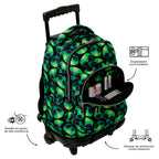 Conjunto Escolar TOTTO - Trolley Renglones + Lonchera Borrador + Estuche Tablero 6DS