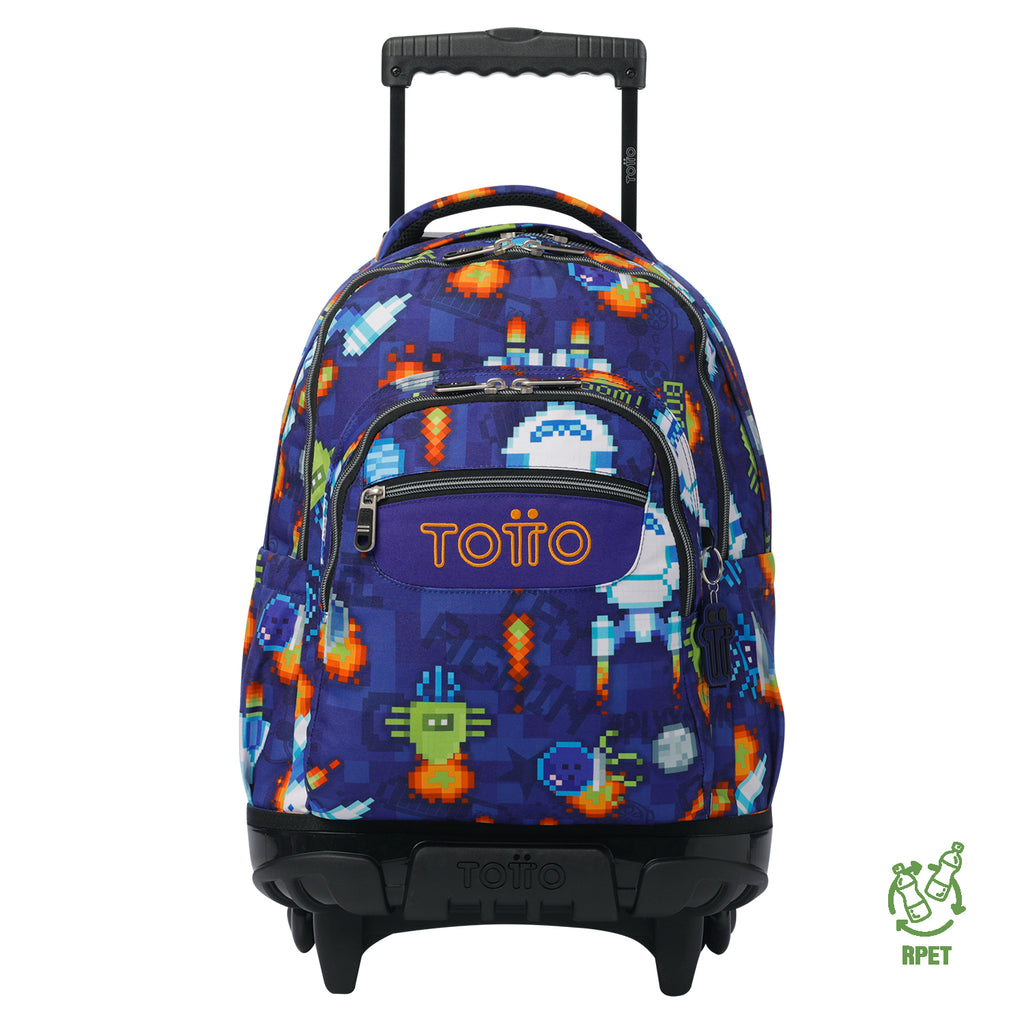 Conjunto Escolar TOTTO - Carro Renglones + Lonchera Borrador + Estuche Tablero 8FK
