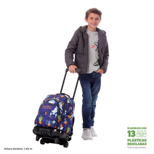 Conjunto Escolar TOTTO - Carro Renglones + Lonchera Borrador + Estuche Tablero 8FK