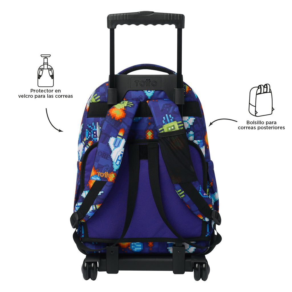 Conjunto Escolar TOTTO - Carro Renglones + Lonchera Borrador + Estuche Tablero 8FK