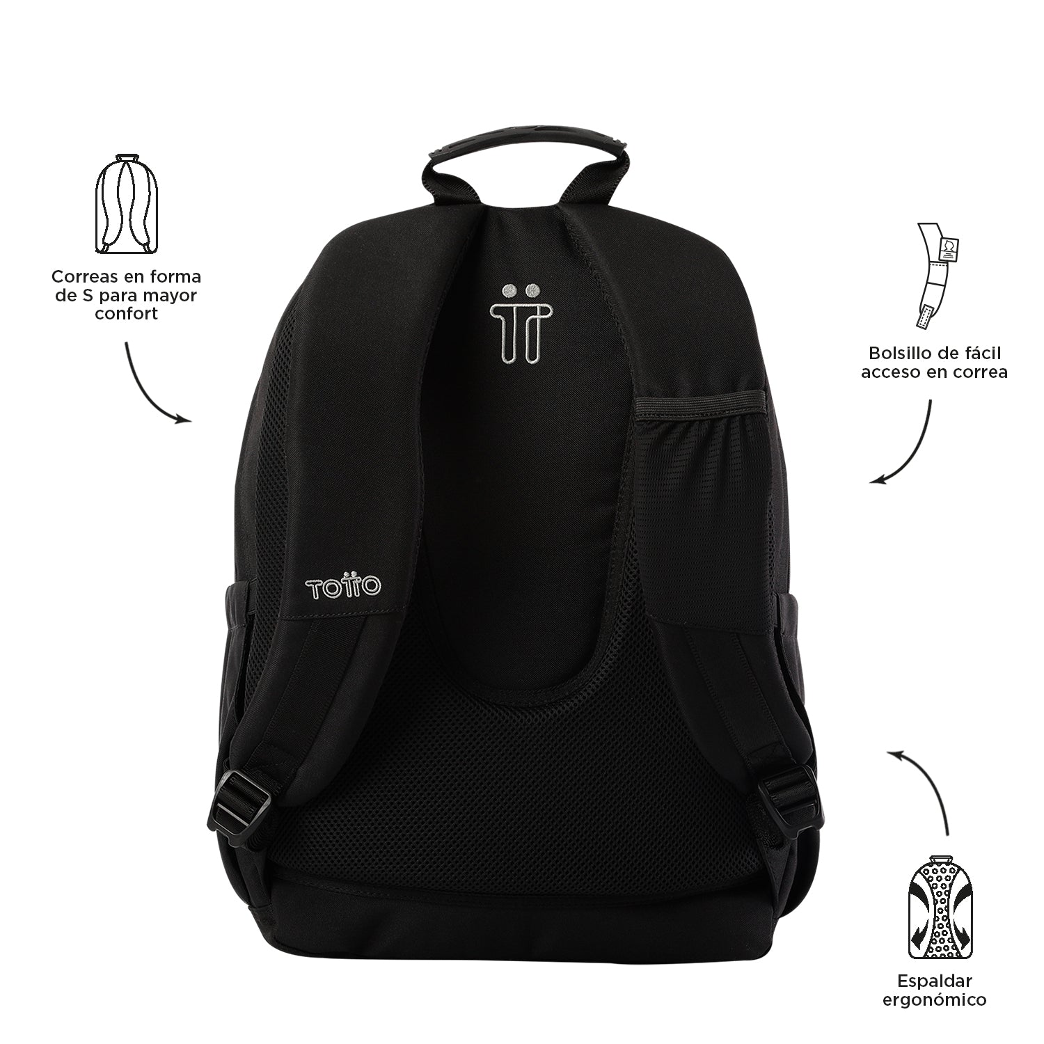 Mochila Escolar 8 a 12 anos Acuarela | TOTTO | Vários Padrões Disponíveis