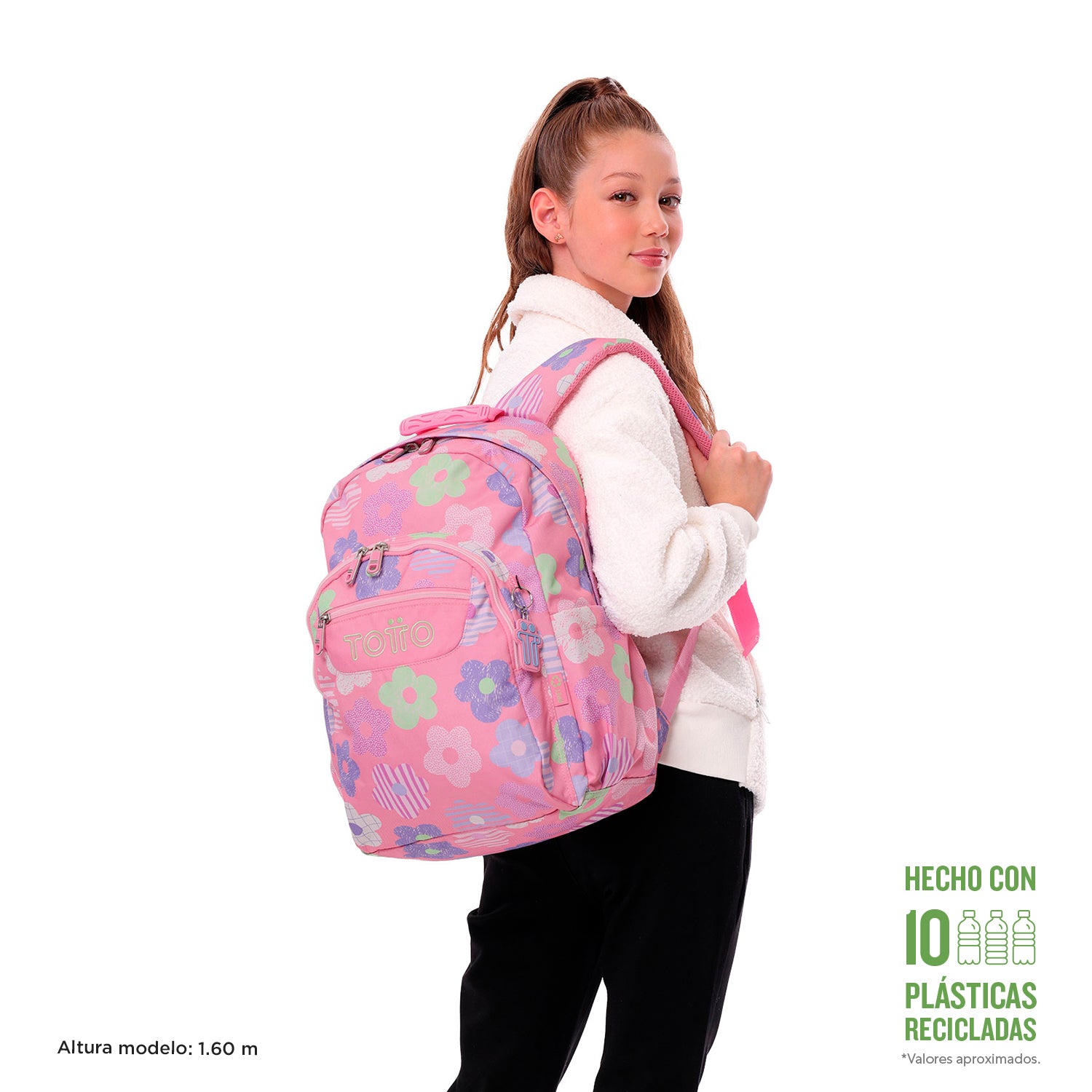 Mochila Escolar 8 a 12 anos Acuarela | TOTTO | Vários Padrões Disponíveis