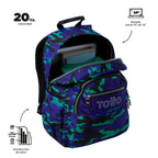 Mochila Escolar 8 a 12 anos Acuarela | TOTTO | Vários Padrões Disponíveis