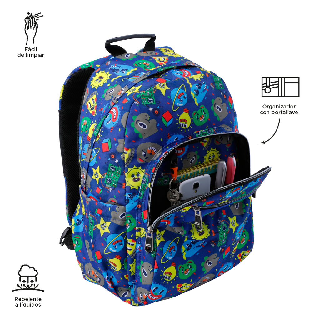 Mochila Escolar 8 a 12 anos Acuarela | TOTTO | Vários Padrões Disponíveis