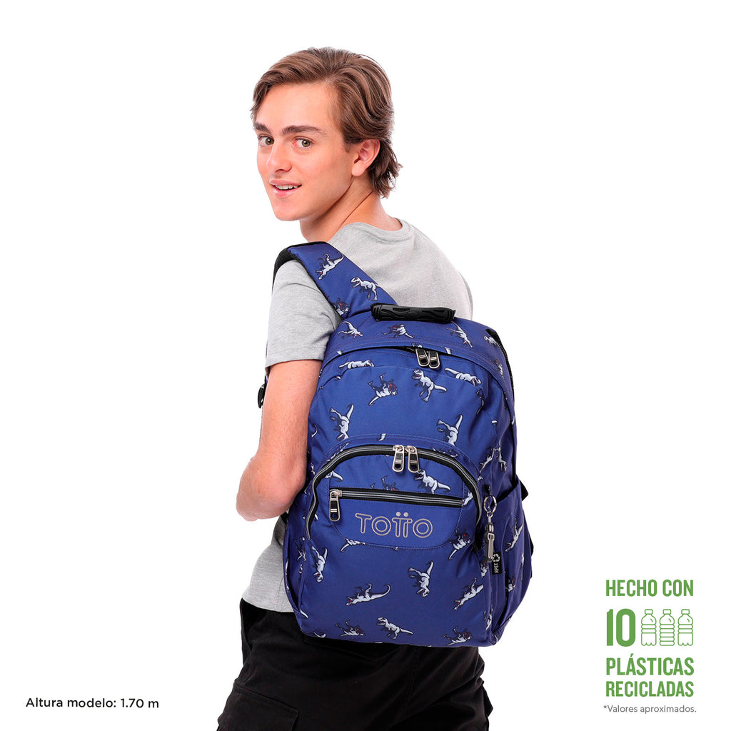 Mochila Escolar 8 a 12 anos Acuarela | TOTTO | Vários Padrões Disponíveis