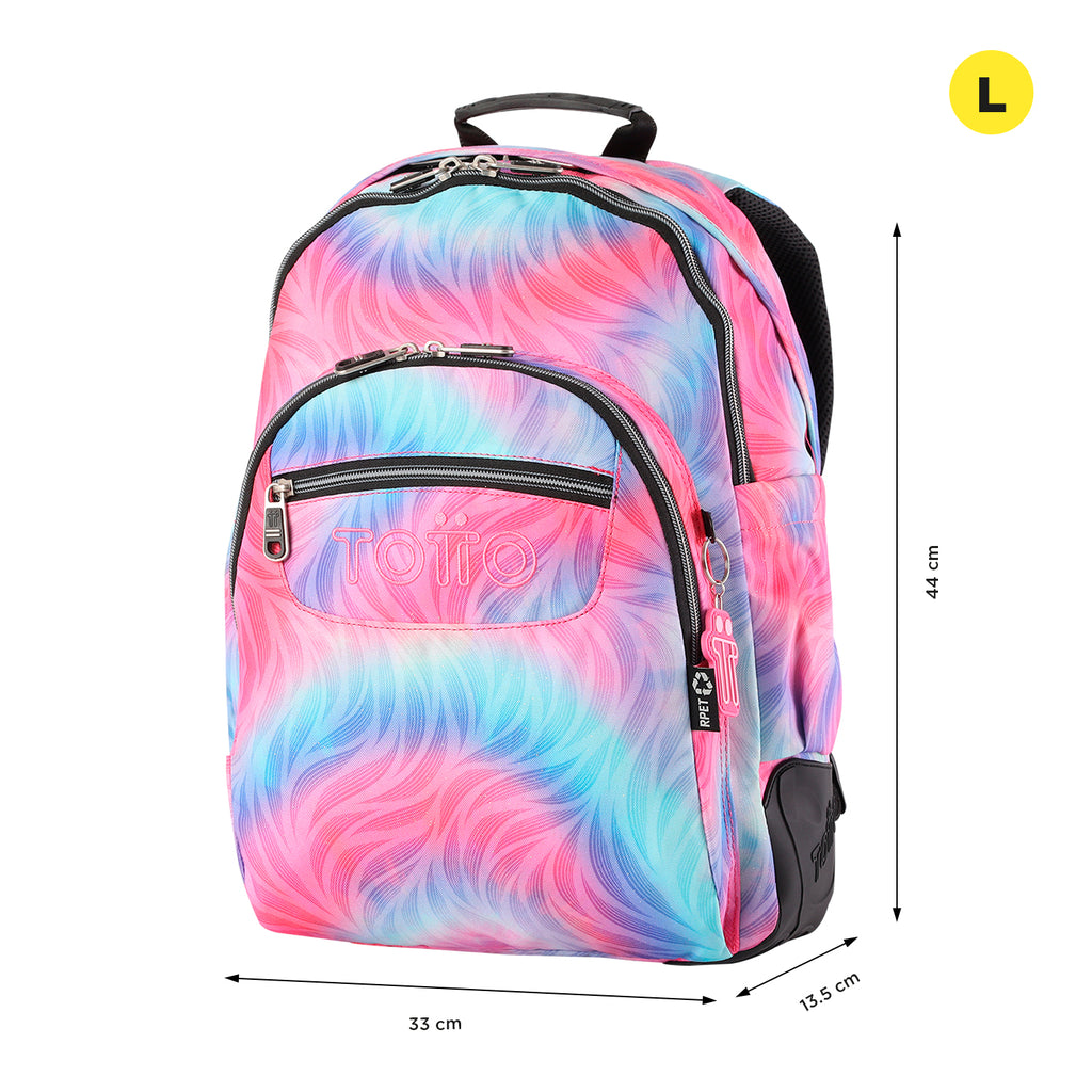 Conjunto Escolar TOTTO - Mochila Rayol + Lonchera Pizarra + Estuche Agapec 9IZ