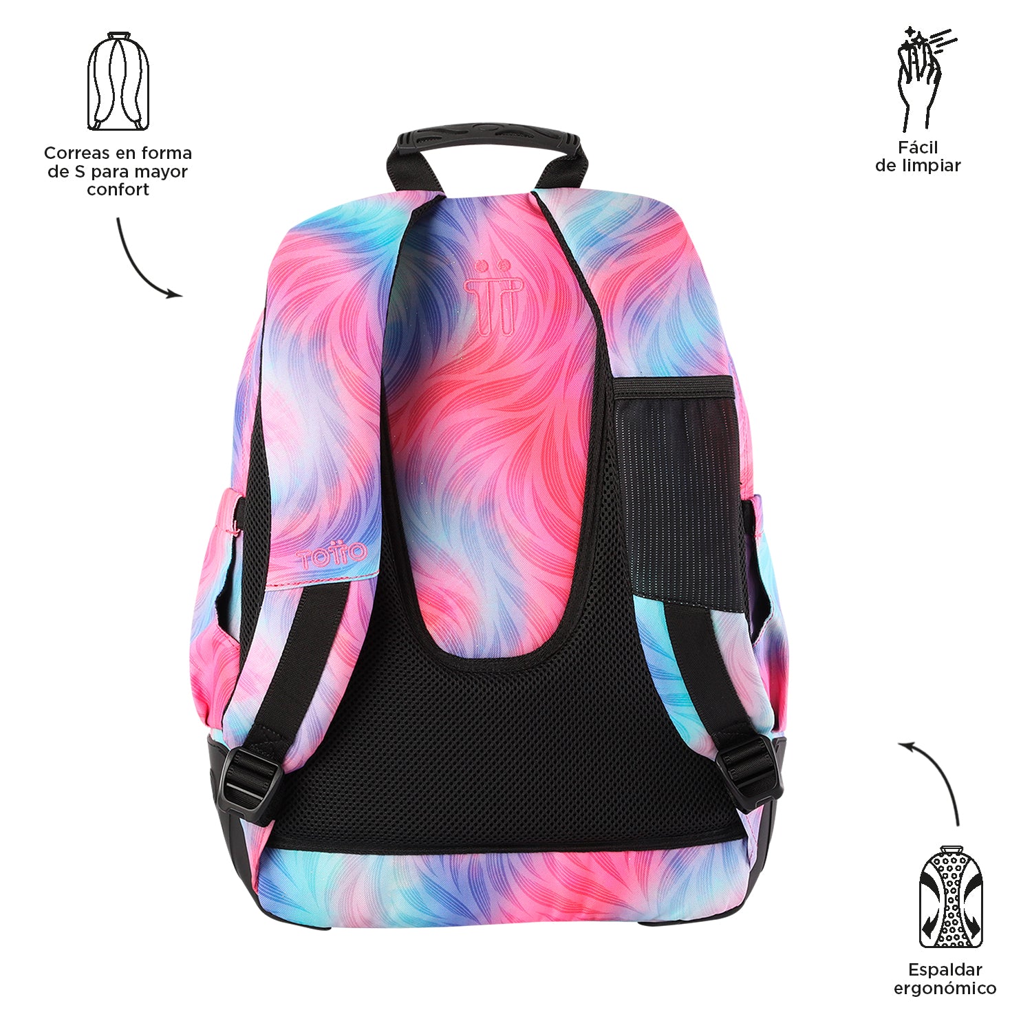 Conjunto Escolar TOTTO - Mochila Rayol + Lonchera Pizarra + Estuche Agapec 9IZ