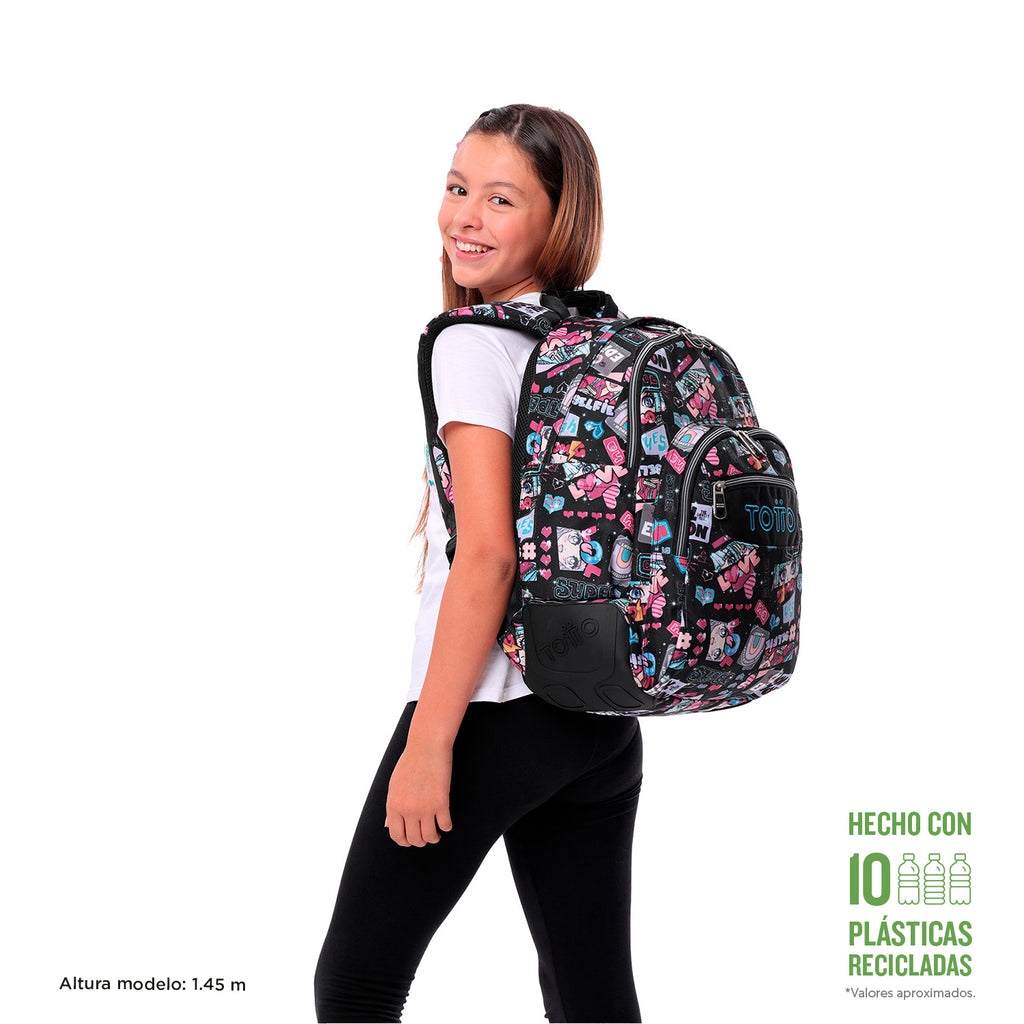 Mochila Escolar 8 a 12 anos Rayol | TOTTO | Vários padrões