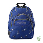 Set Escolar TOTTO - Mochila Rayol + Lonchera Borrabor + Estuche Tablero 9JB