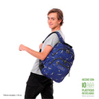 Set Escolar TOTTO - Mochila Rayol + Lonchera Borrabor + Estuche Tablero 9JB