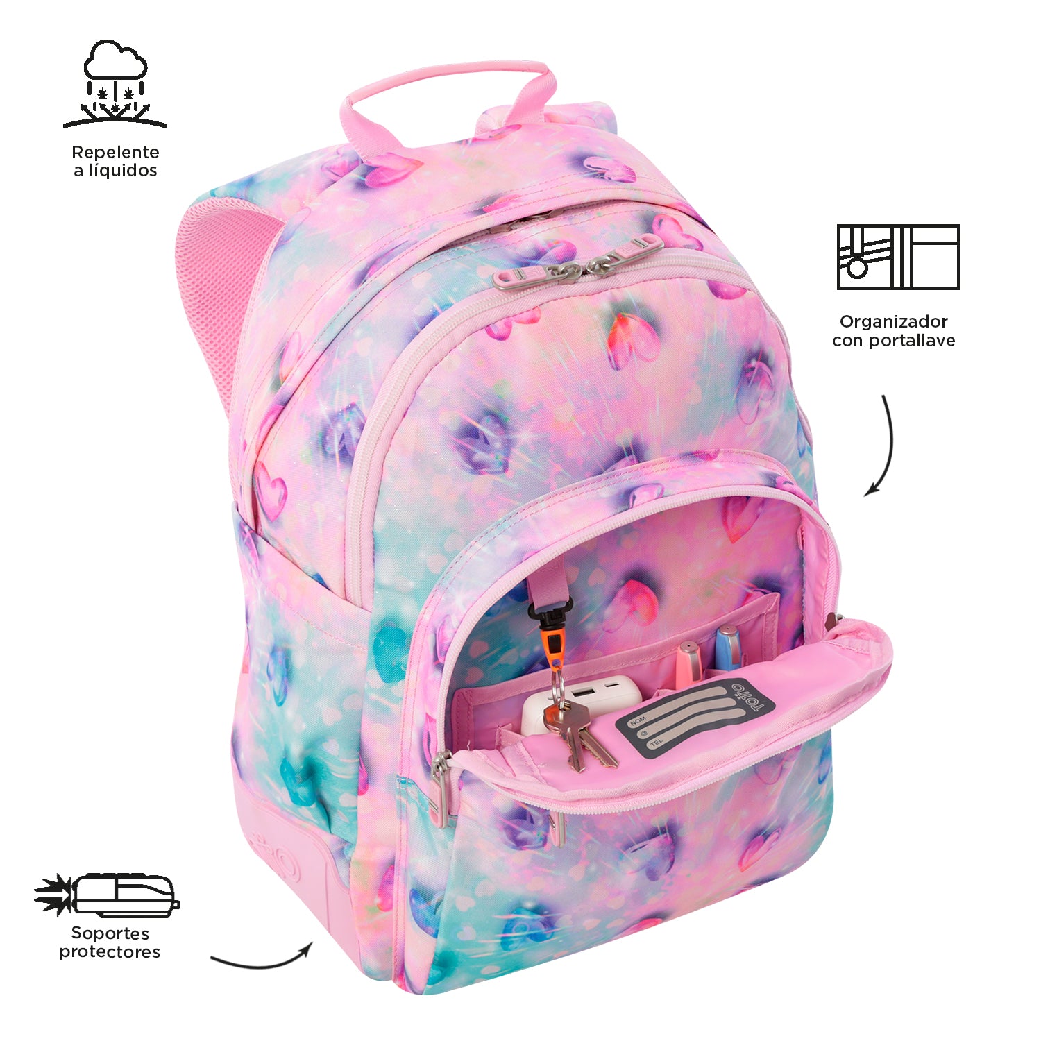 Mochila Escolar 8 a 12 anos Rayol | TOTTO | Vários padrões