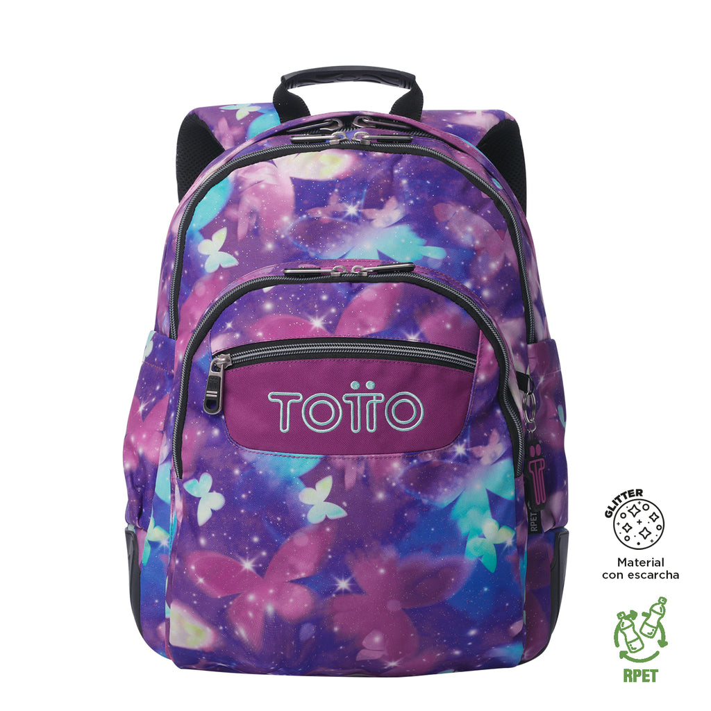 Set Escolar TOTTO - Mochila Rayol + Lonchera Borrador + Estuche Tablero 5Q6