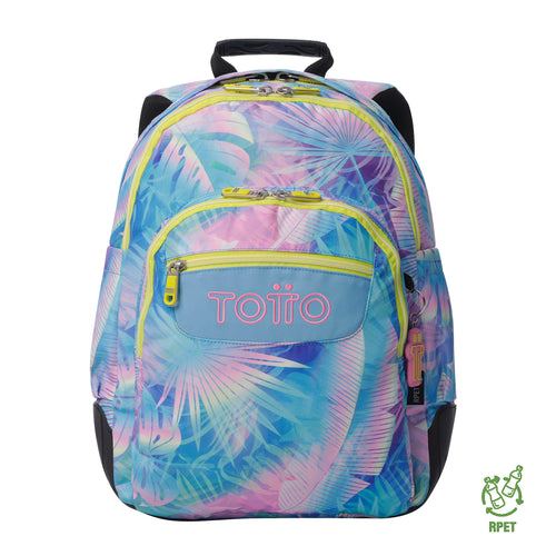 Conjunto Escolar TOTTO Mochila Rayol + Estojo Triplo Tablero 0FB