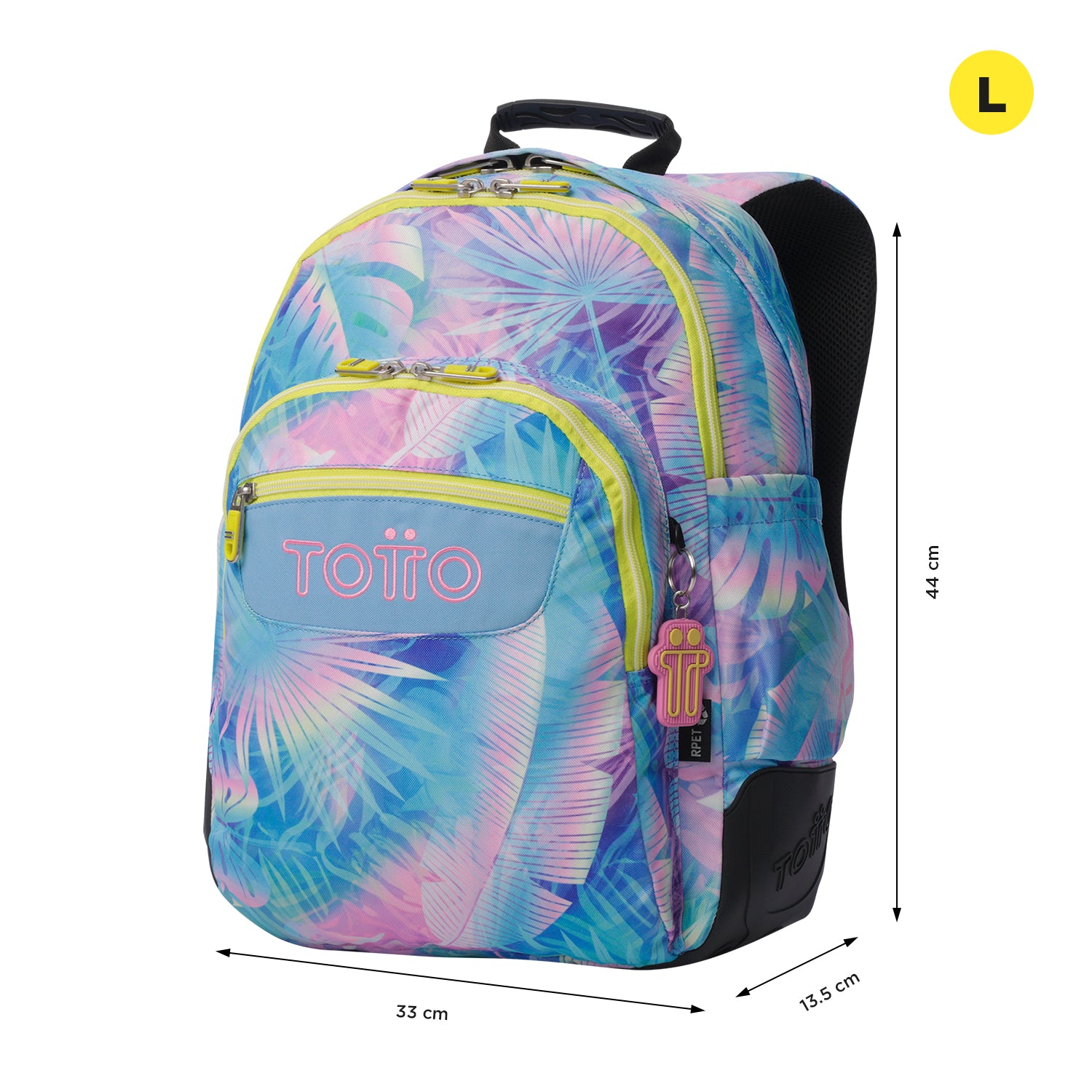 Conjunto Escolar TOTTO Mochila Rayol + Estojo Triplo Tablero 0FB