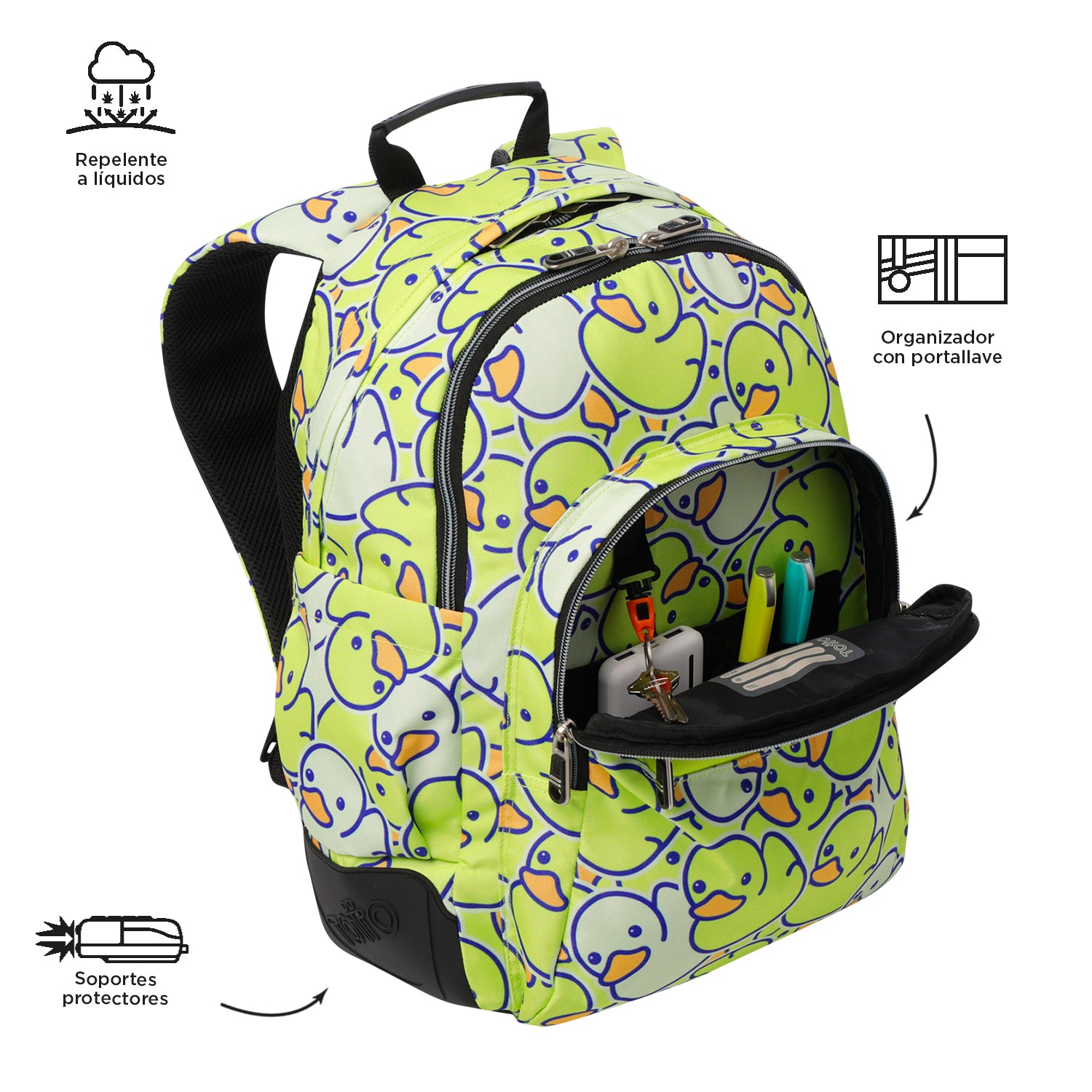Mochila Escolar 8 a 12 anos Rayol | TOTTO | Vários padrões