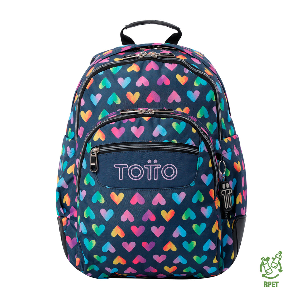 Set Escolar TOTTO - Mochila Rayol + Lonchera Pizarra + Estuche Agapec 3YJ