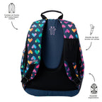 Set Escolar TOTTO - Mochila Rayol + Lonchera Pizarra + Estuche Agapec 3YJ