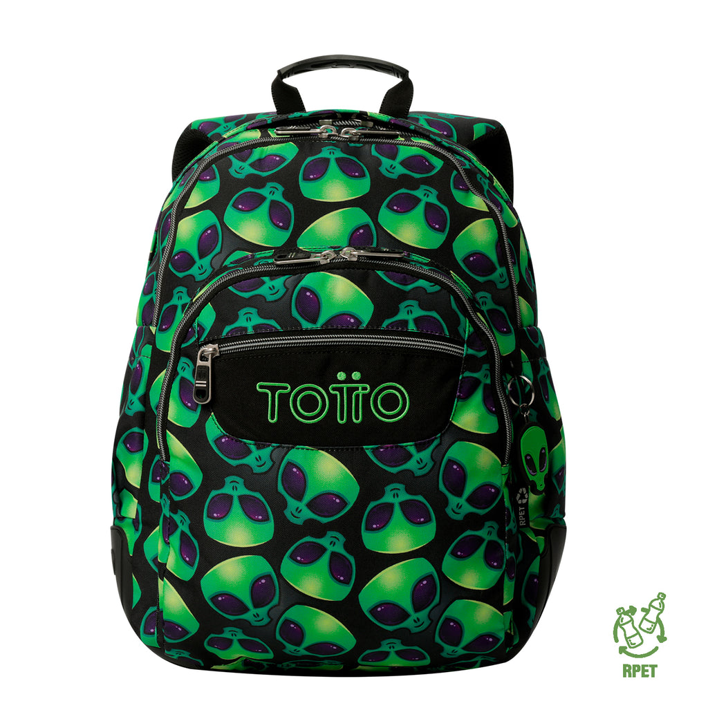 Set Escolar TOTTO - Mochila Rayol + Lonchera Borrador + Estuche Tablero 6DS