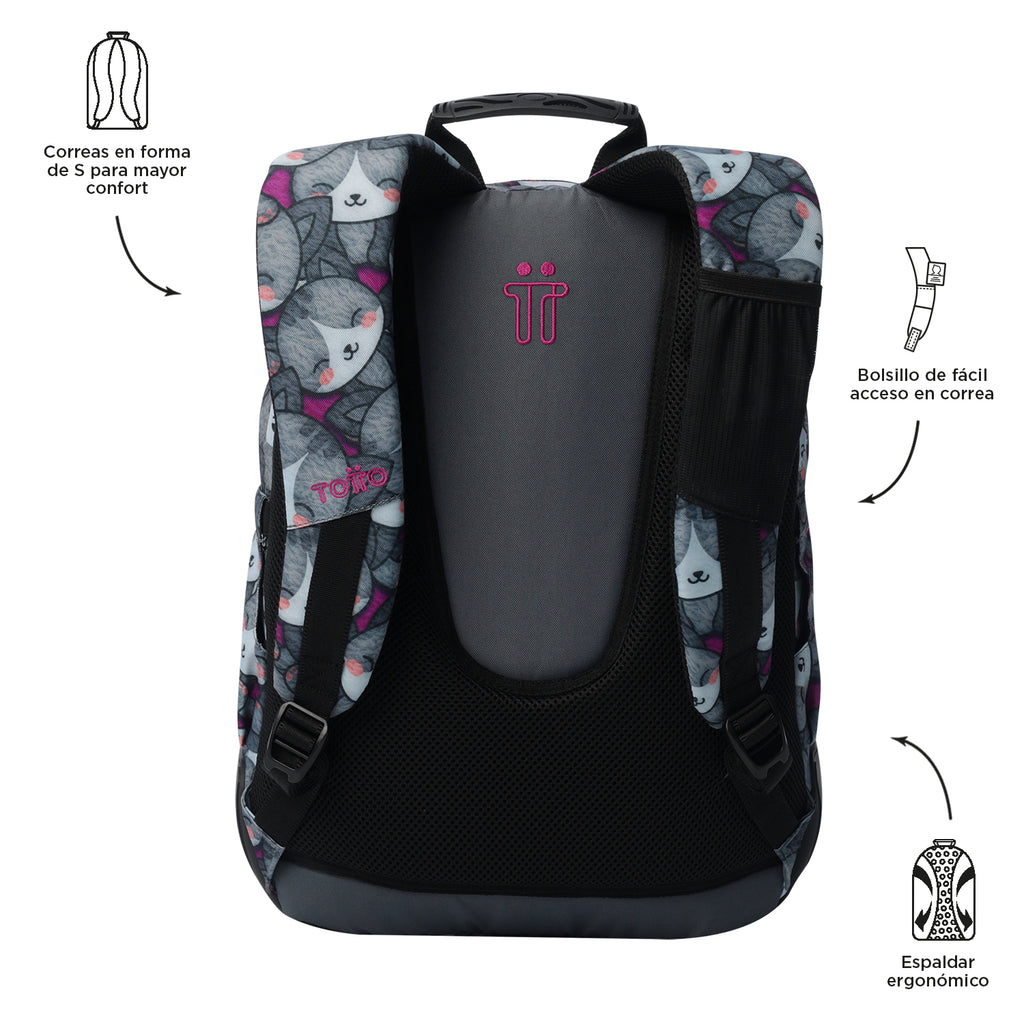 Mochila Escolar 8 a 12 anos Rayol | TOTTO | Vários padrões