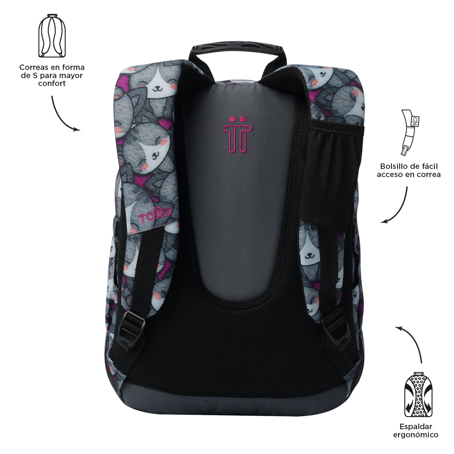 Mochila Escolar 8 a 12 anos Rayol | TOTTO | Vários padrões
