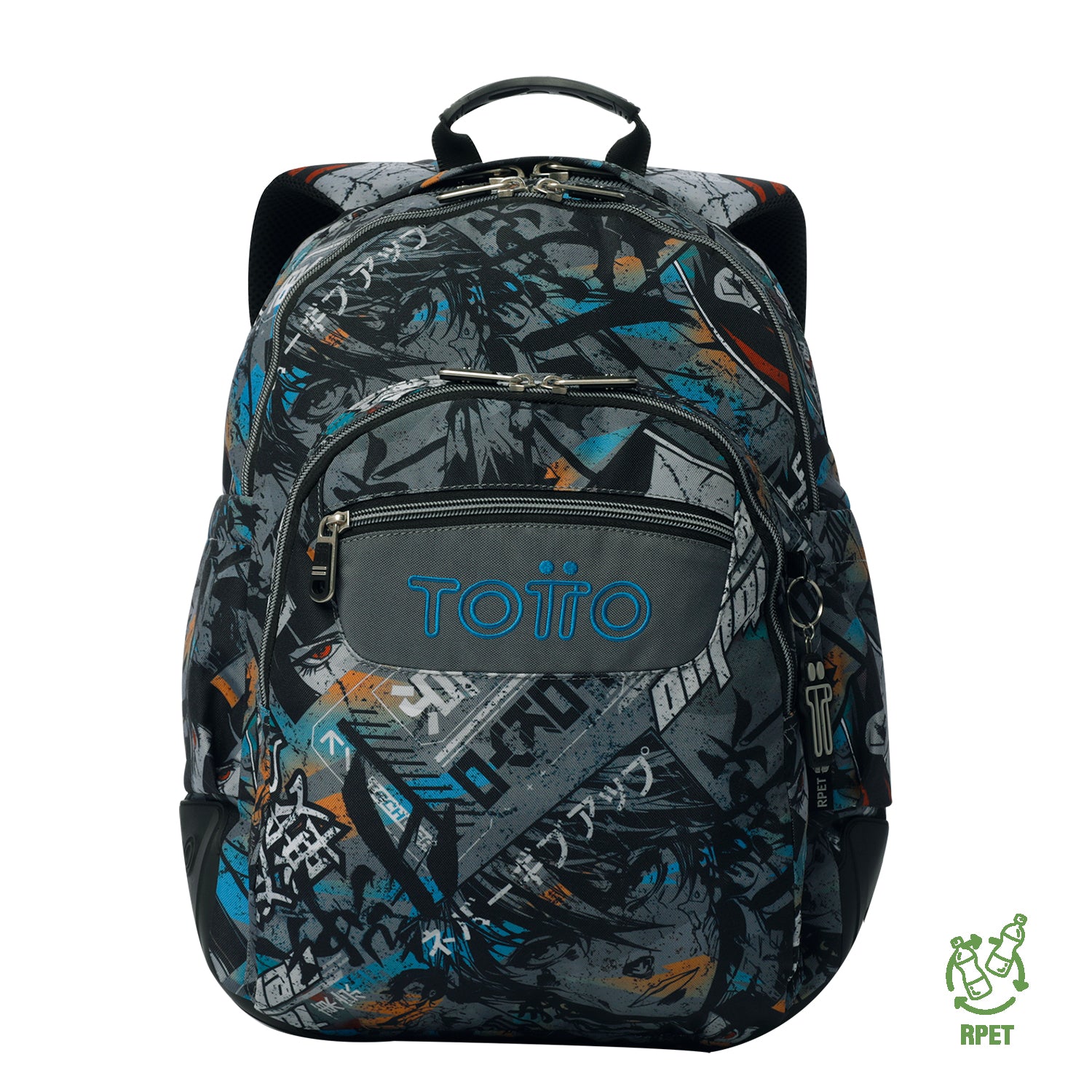 Conjunto Escolar TOTTO Mochila Rayol + Estojo Triplo Tablero 7YL