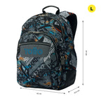 Conjunto Escolar TOTTO Mochila Rayol + Estojo Triplo Tablero 7YL
