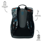 Conjunto Escolar TOTTO Mochila Rayol + Estojo Triplo Tablero 7YL