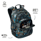 Conjunto Escolar TOTTO Mochila Rayol + Estojo Triplo Tablero 7YL