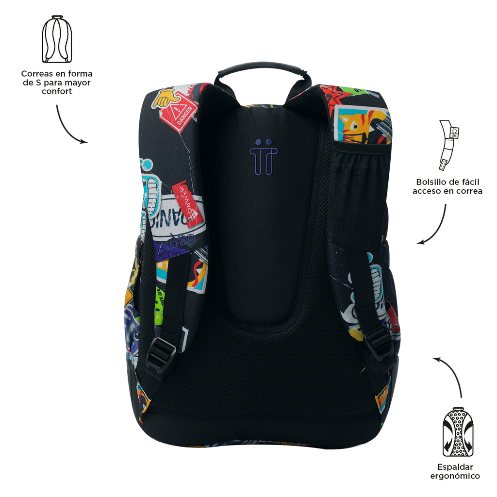 Mochila Escolar 8 a 12 anos Rayol | TOTTO | Vários padrões