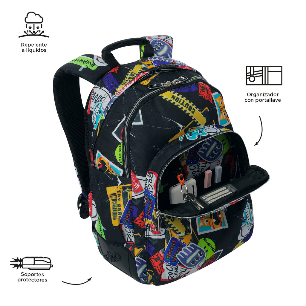 Mochila Escolar 8 a 12 anos Rayol | TOTTO | Vários padrões