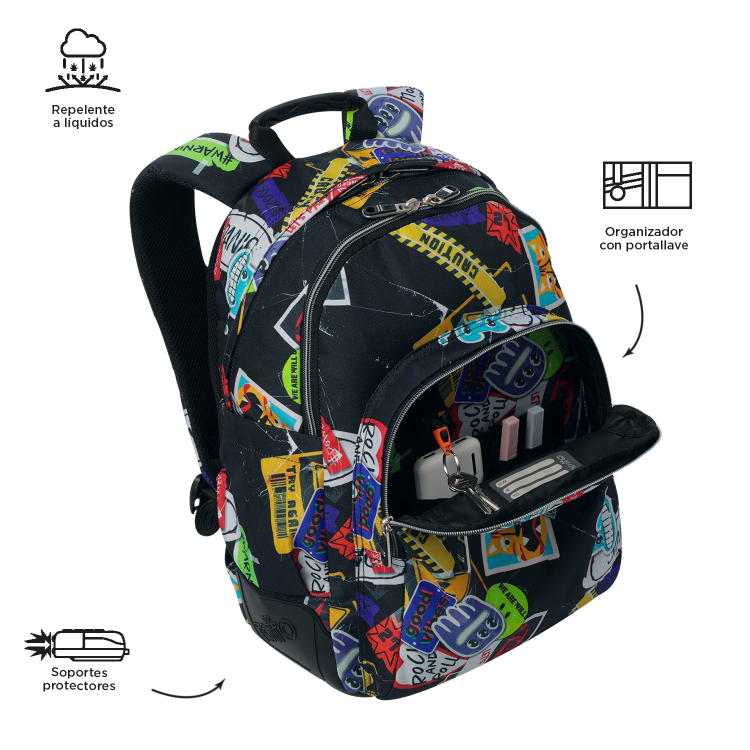 Mochila Escolar 8 a 12 anos Rayol | TOTTO | Vários padrões