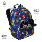Set Escolar TOTTO - Mochila Rayol + Lonchera Borrador + Estuche Tablero 8FK