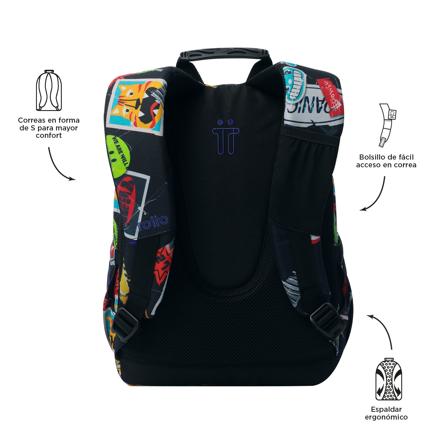 Mochila Escolar 6 e 7 anos Gommas | TOTTO | Vários padrões disponíveis