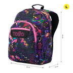 Conjunto Escolar TOTTO Acuareles + Estojo Triplo Tablero 5Q5 | Adaptável a carrinho de rodas