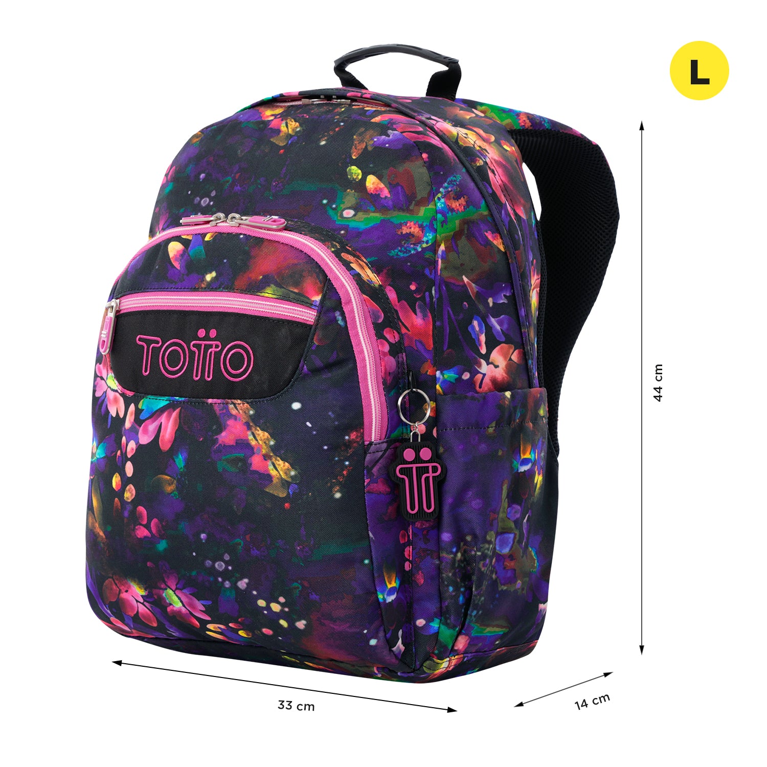 Conjunto Escolar TOTTO Acuareles + Estojo Triplo Tablero 5Q5 | Adaptável a carrinho de rodas