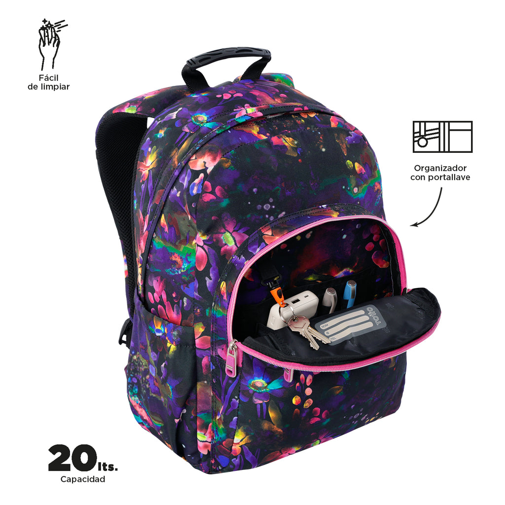 Conjunto Escolar TOTTO Acuareles + Estojo Triplo Tablero 5Q5 | Adaptável a carrinho de rodas