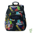 Conjunto Escolar TOTTO Acuareles + Estojo Triplo Tablero 8C5 | Adaptável a carrinho de rodas