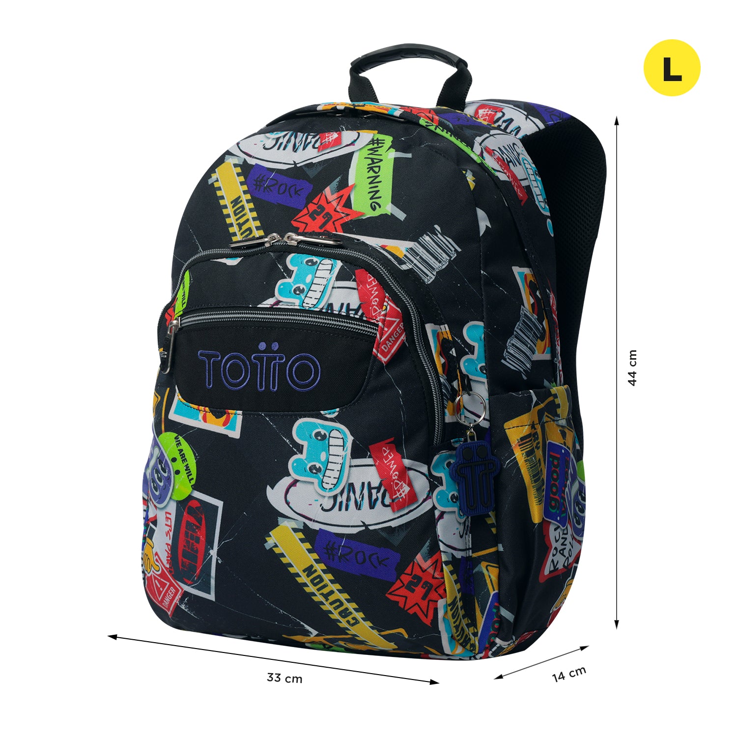 Conjunto Escolar TOTTO Acuareles + Estojo Triplo Tablero 8C5 | Adaptável a carrinho de rodas