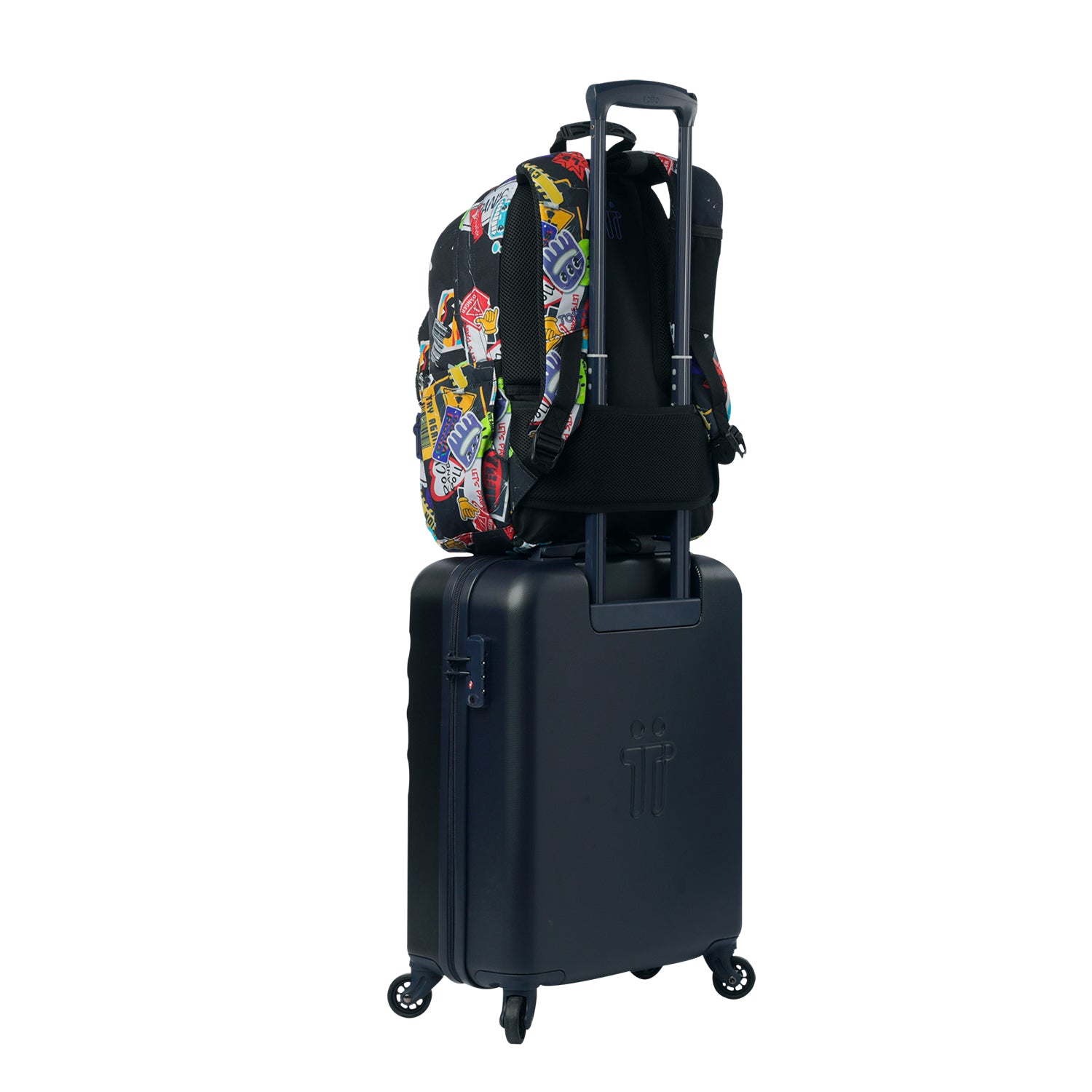 Conjunto Escolar TOTTO Acuareles + Estojo Triplo Tablero 8C5 | Adaptável a carrinho de rodas