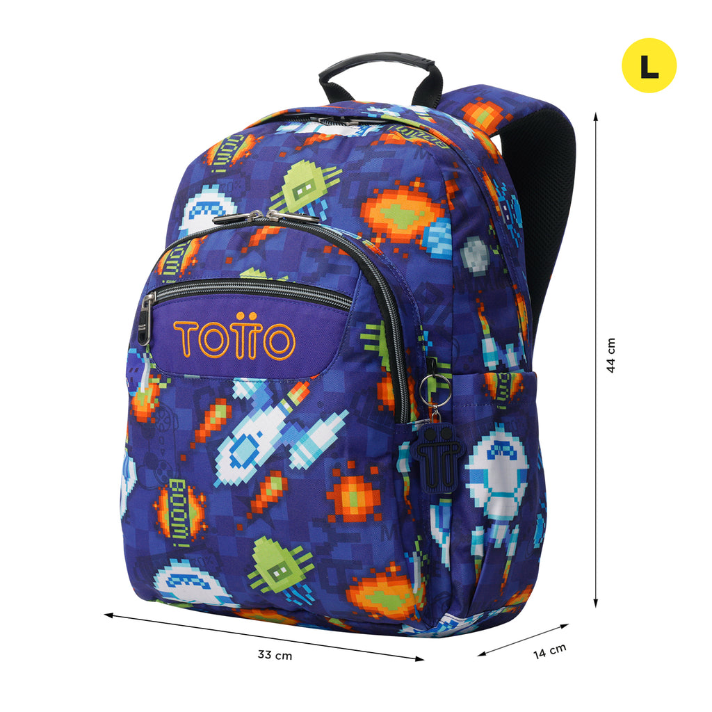 Conjunto Escolar TOTTO Acuareles + Estojo Triplo Tablero 8FK | Adaptável a carrinho de rodas