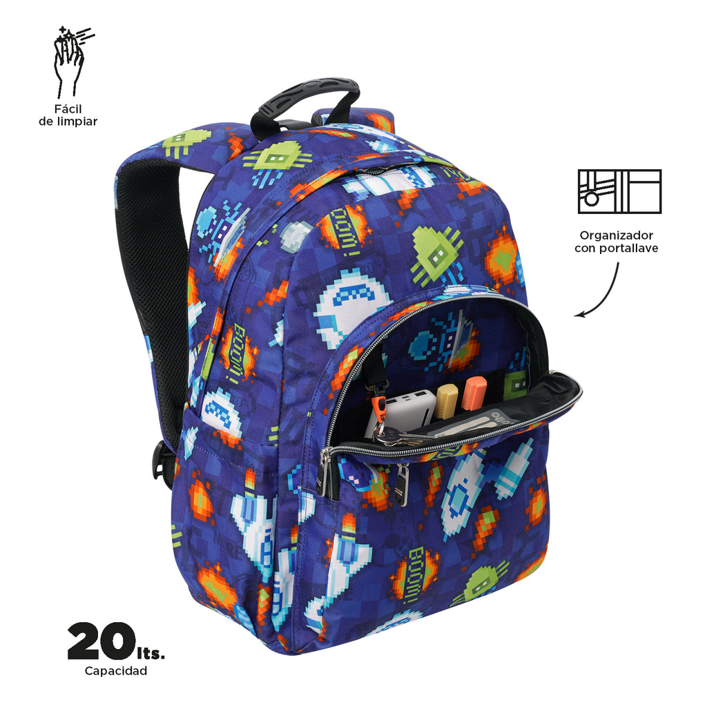 Conjunto Escolar TOTTO Acuareles + Estojo Triplo Tablero 8FK | Adaptável a carrinho de rodas